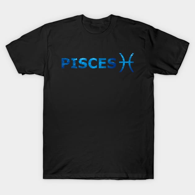 PISCES (water) T-Shirt by Zodiac Lover